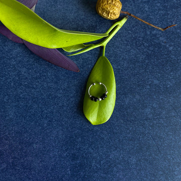 Black Beads Septum Clip-on